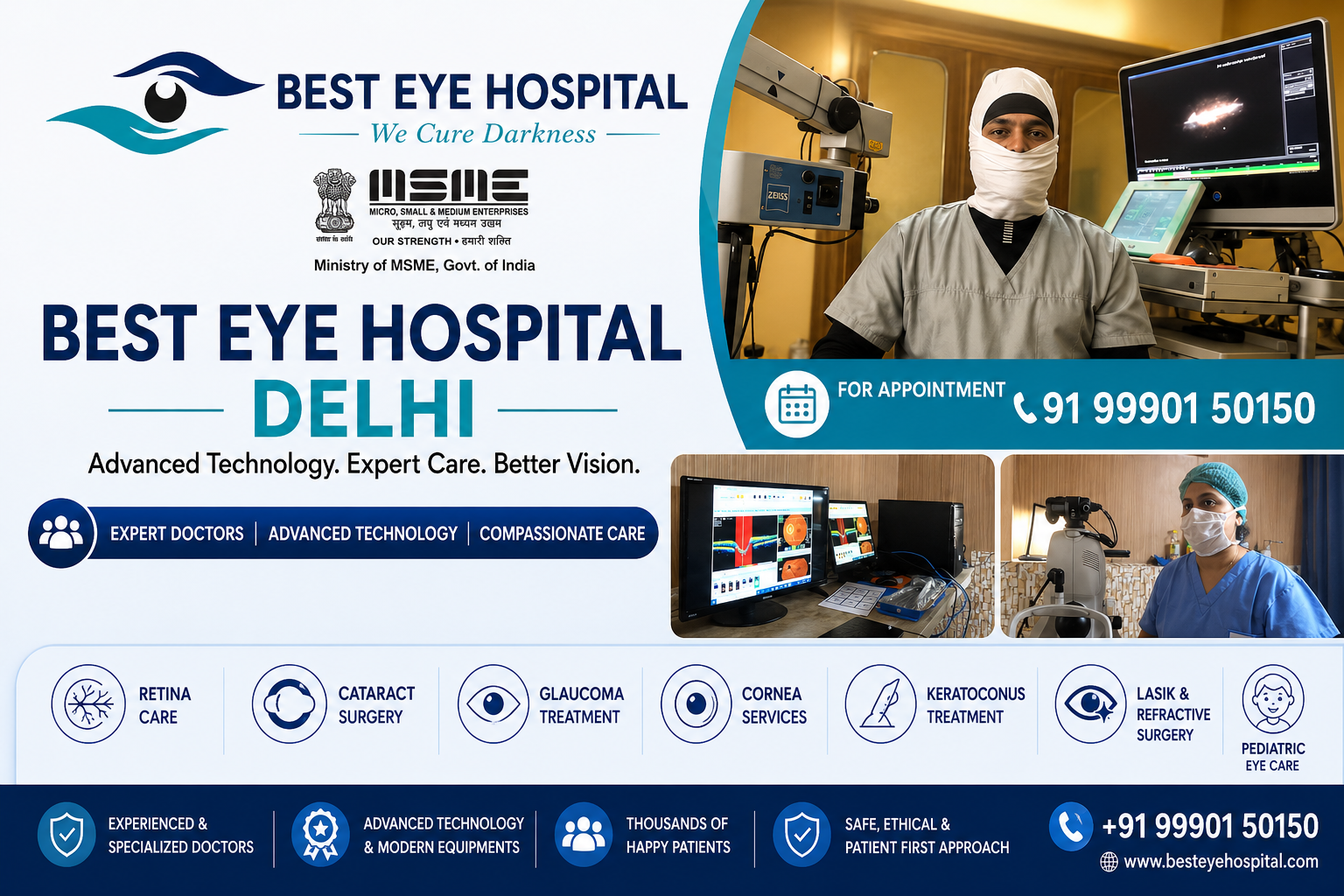 Best Eye Hospital | Best Eye Doctors | Best Cataract Cornea Glaucoma Retina services